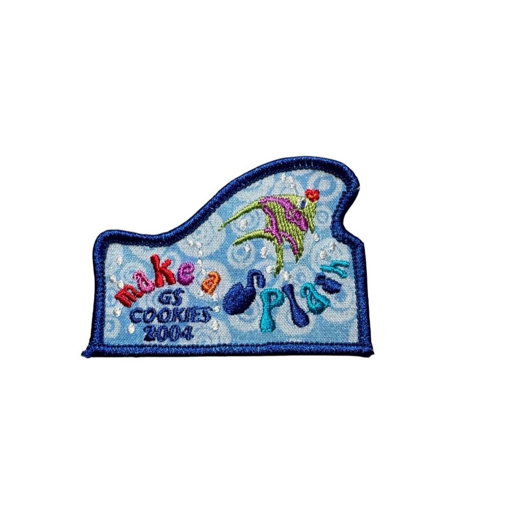 Make A Splash GS Cookies 2004 Patch Badge Girl Scout Badges Cookies Fun HTF NEW